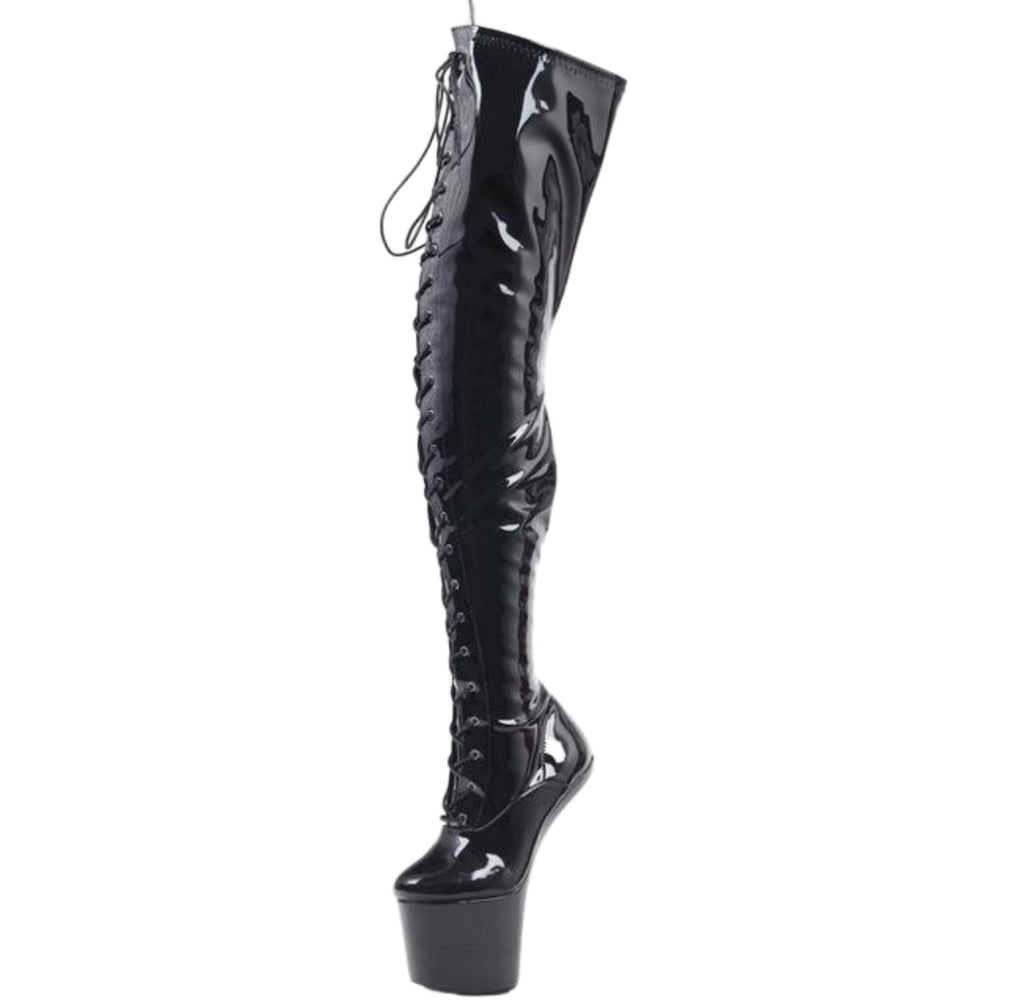 20 CM Heelless Platform Boots - Sissy Lux