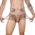 Leopard Print Transparent Mesh Boxers