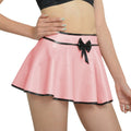 Cute Pink Bowknot Mini Skirt