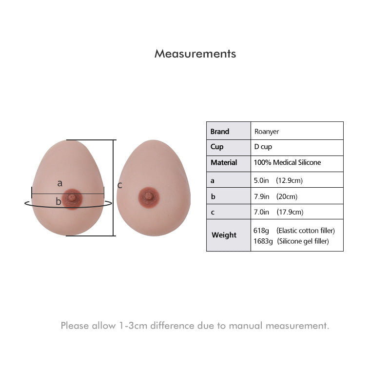D Cup Slip in Silicone Breast Forms