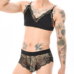Load image into Gallery viewer, Sissy Lace Bra &amp; Boxers Lingerie Set
