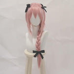 Load and play video in Gallery viewer, Pink Braided Wig with Bangs
