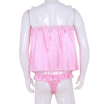 Load image into Gallery viewer, Sleeveless Satin Lingerie Set - Sissy Lux
