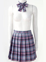 Load image into Gallery viewer, Plaid Pleated Schoolgirl Skirt &amp; Bow Tie - Sissy Lux
