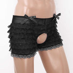 Load image into Gallery viewer, Open Crotch Frilly Ruffled Boxers - Sissy Lux
