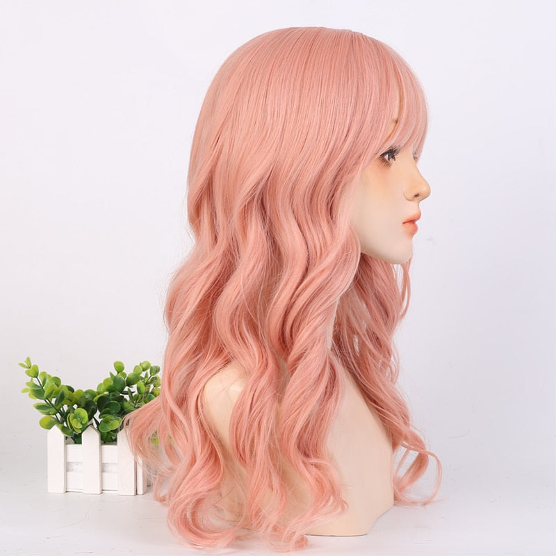 "Sissy Loraine" Orange Wig with Bangs - Sissy Lux