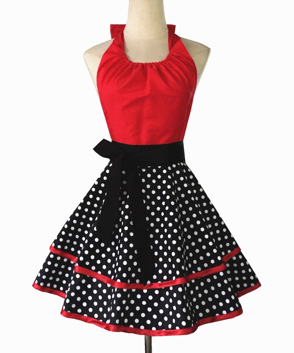 Polka Dot Sissy Maid Apron - Sissy Lux