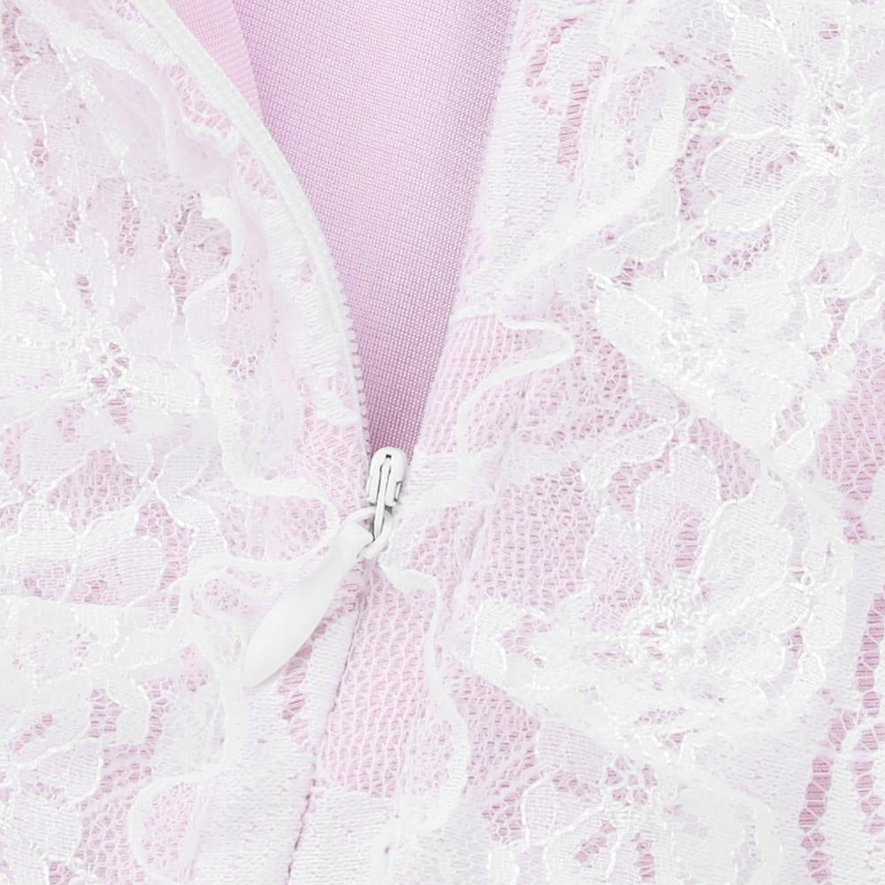 High Cut Ruffle Lace Bodysuit - Sissy Lux