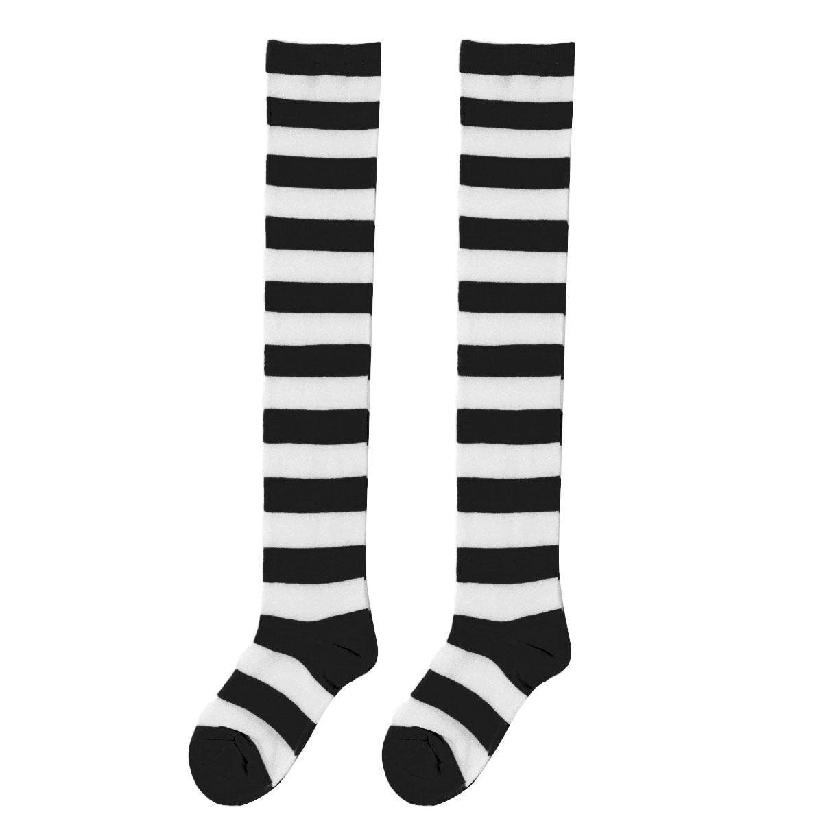 Striped Schoolgirl Thigh High Stockings - Sissy Lux