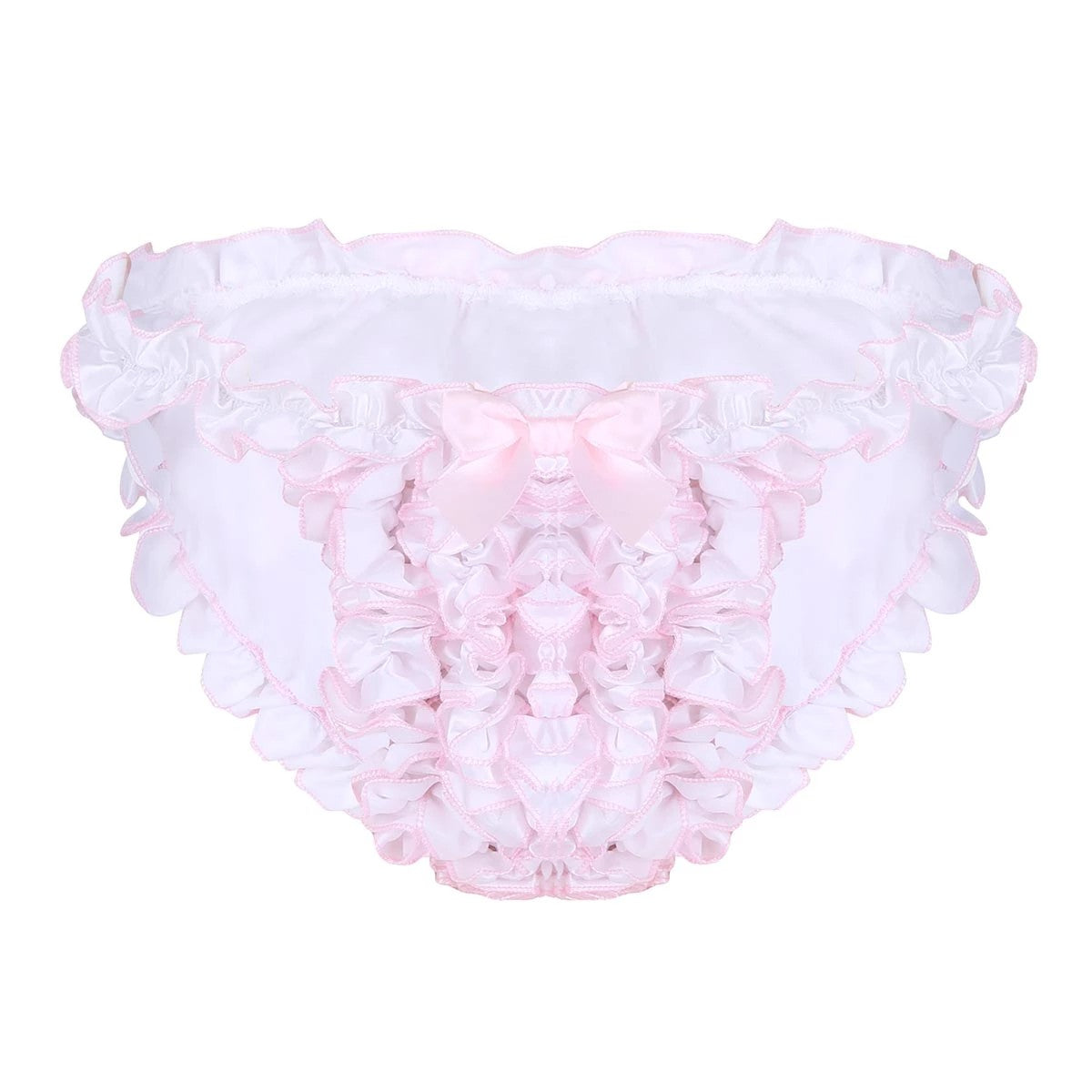 Super Frilly Satin Ruffled Panties - Sissy Lux