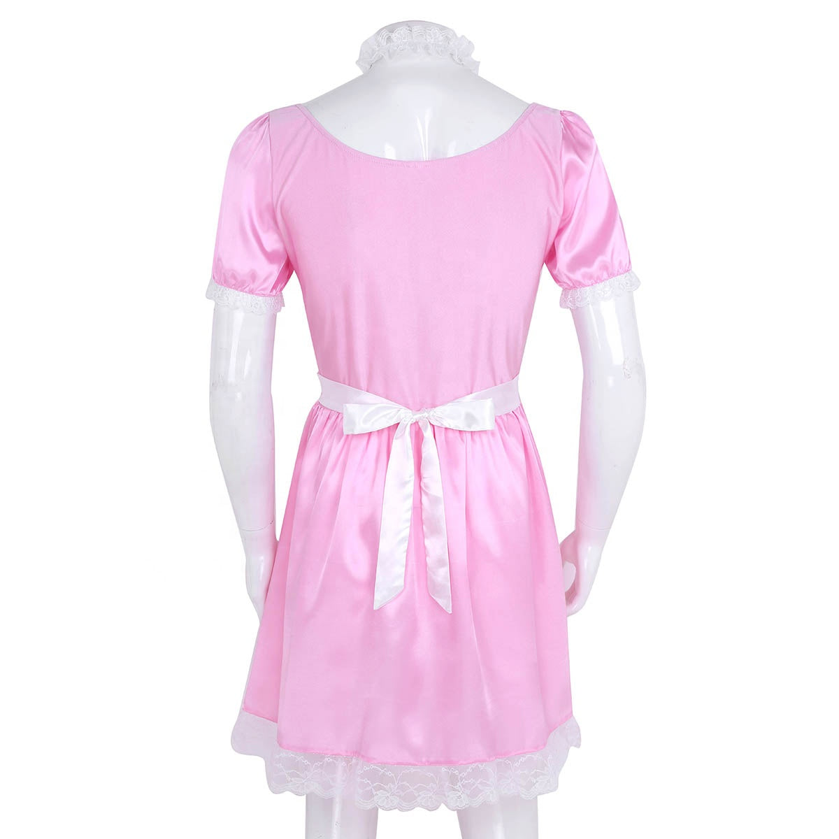 Sissy French Maid Dress w/ Choker and Headband - Sissy Lux