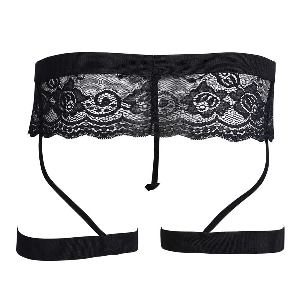 Sissy Lace G-String with Garters - Sissy Lux