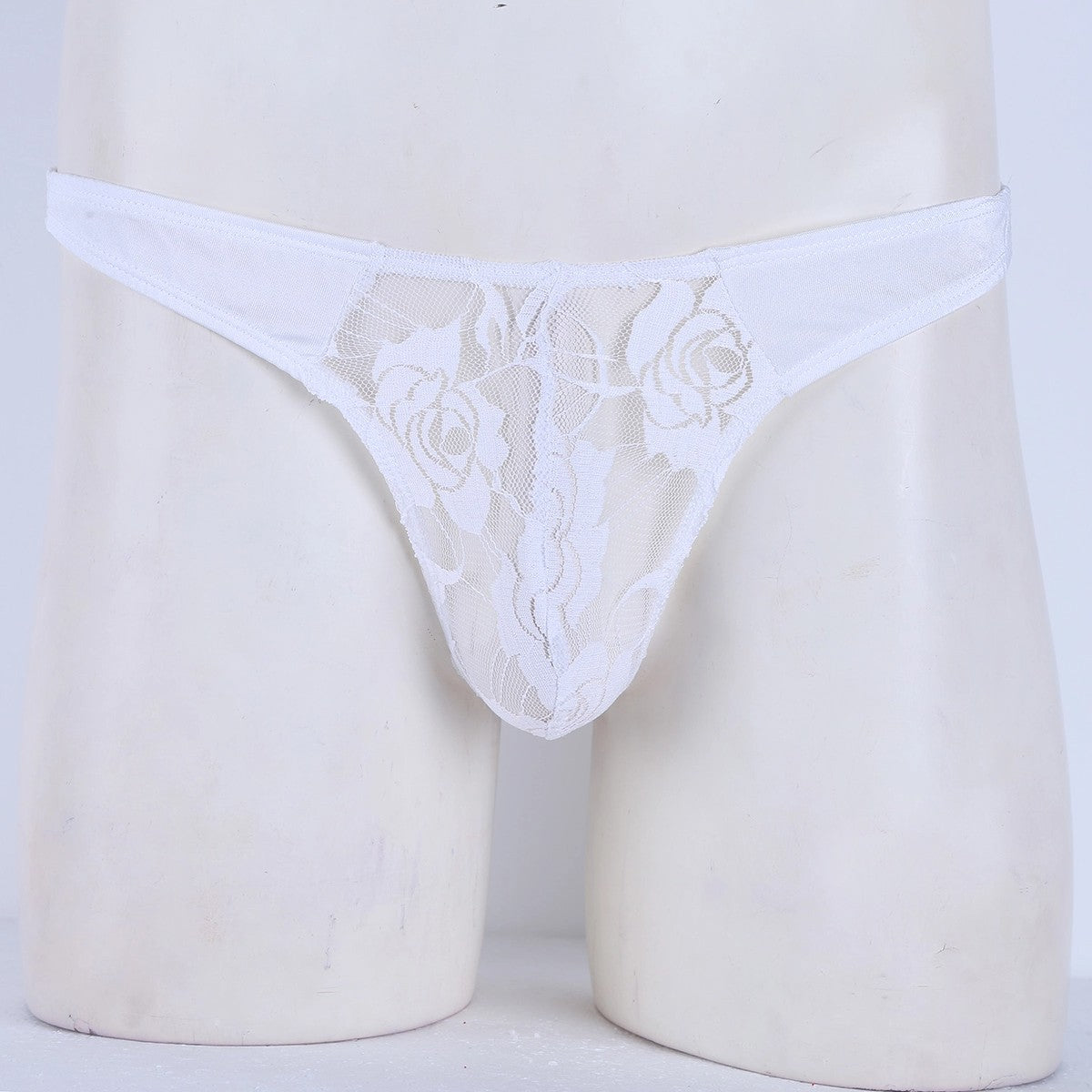 Floral Lace Pouch G-String - Sissy Lux