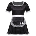 Sissy Maid Satin Dress with Apron - Sissy Lux