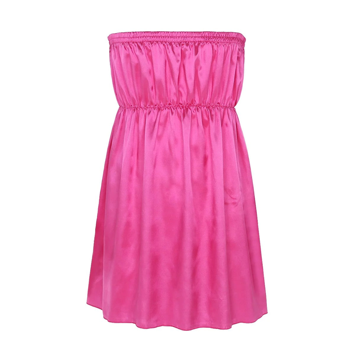 Shiny Satin Strapless Nightdress - Sissy Lux