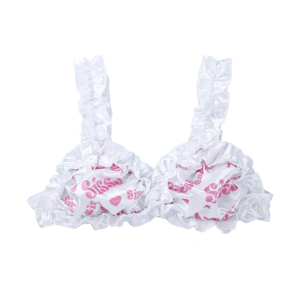 "Forever Sissy" Satin Bra - Sissy Lux