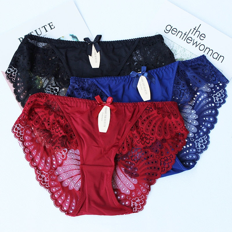 Sweet Sissy Lace Panties (3 Pcs Set) - Sissy Lux