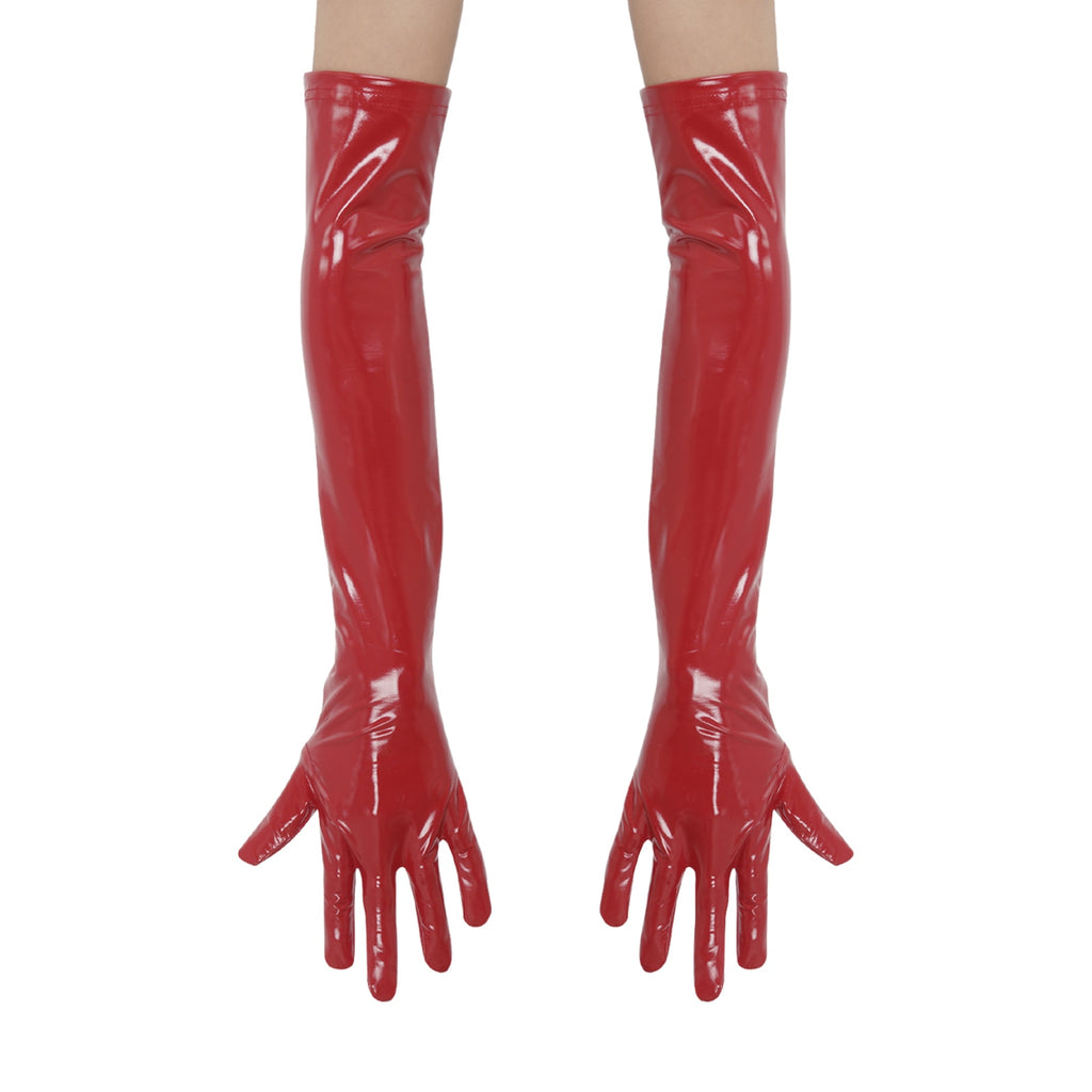 Long Leather Gloves - Sissy Lux