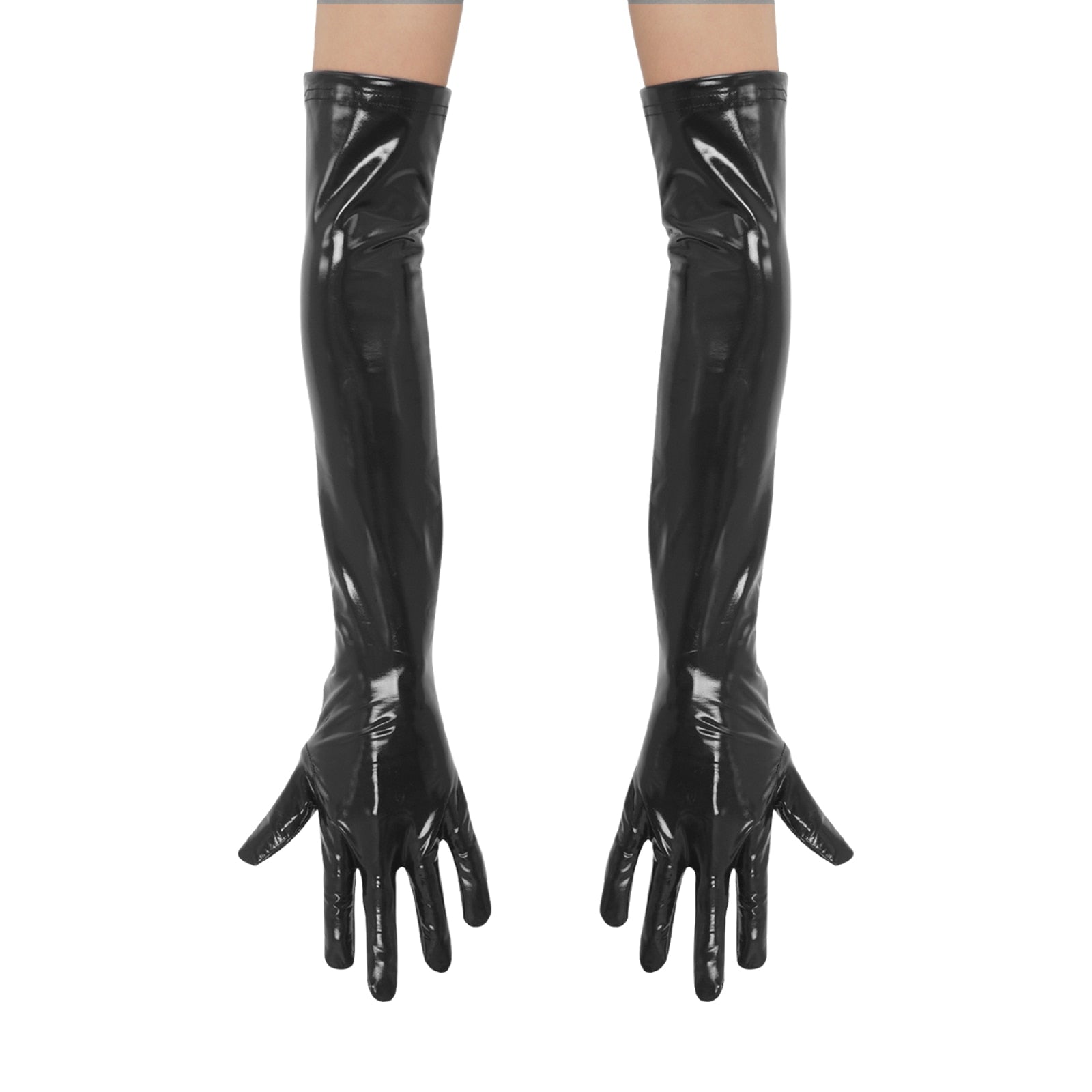 Long Leather Gloves - Sissy Lux