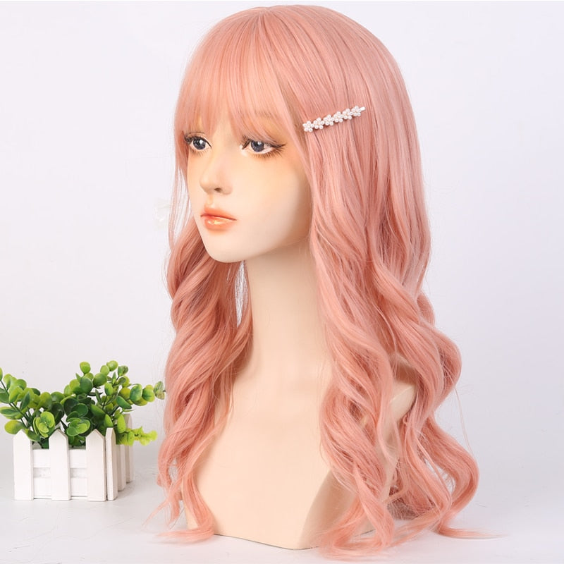 "Sissy Loraine" Orange Wig with Bangs - Sissy Lux