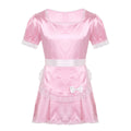 Sissy Maid Satin Dress with Apron - Sissy Lux