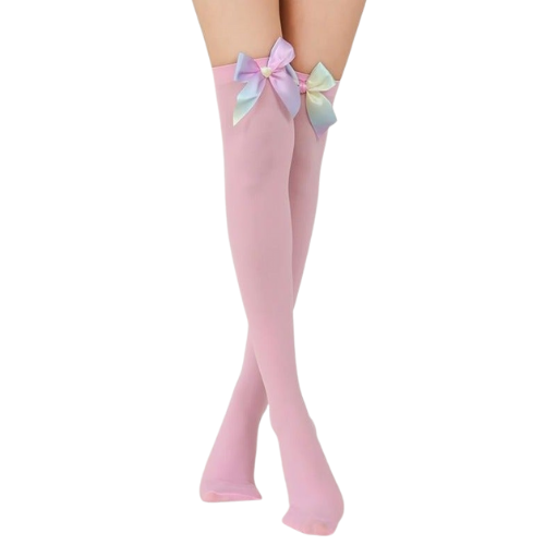 Sissy Bow Tie Stockings - Sissy Lux