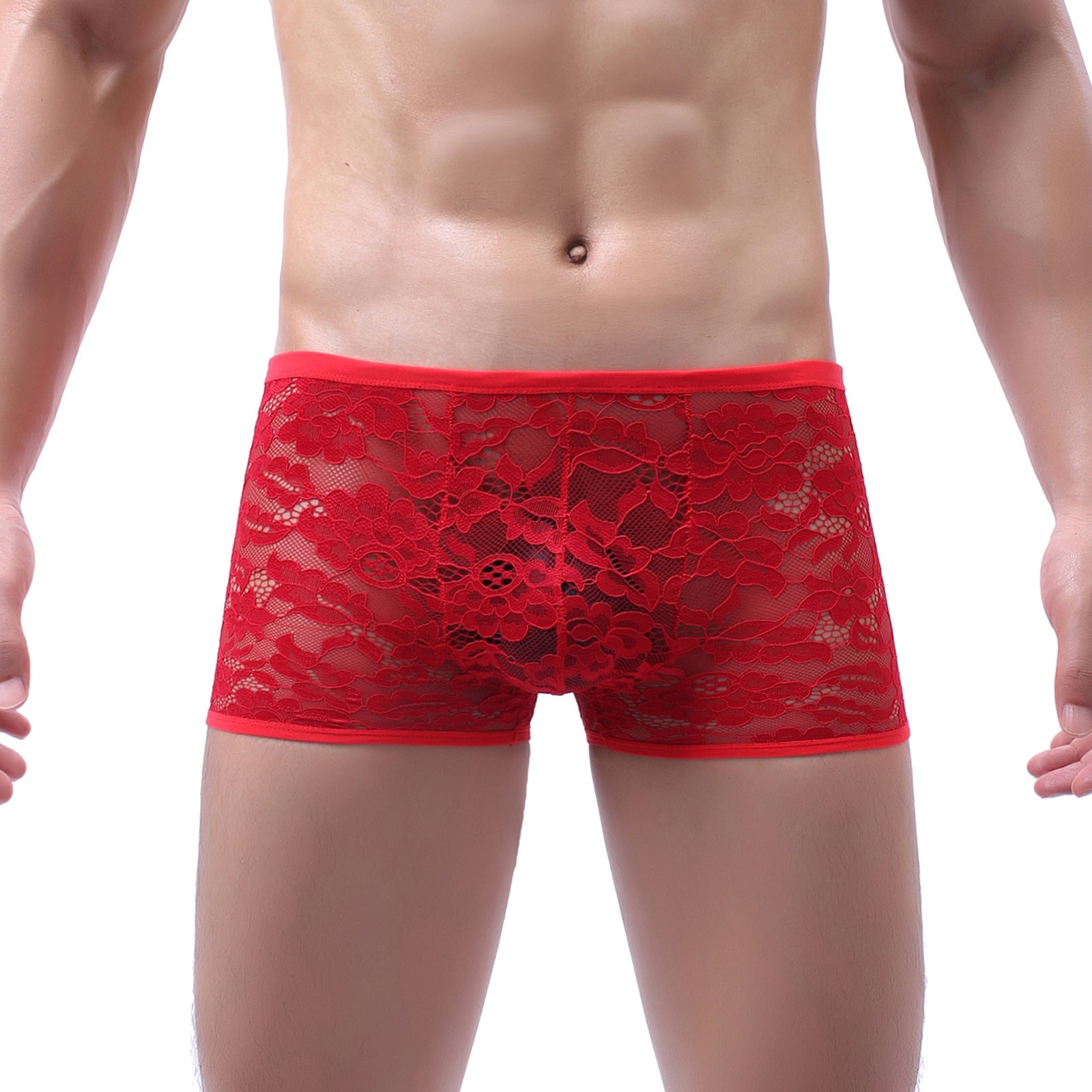 Feminizing Floral Lace Boxer Shorts
