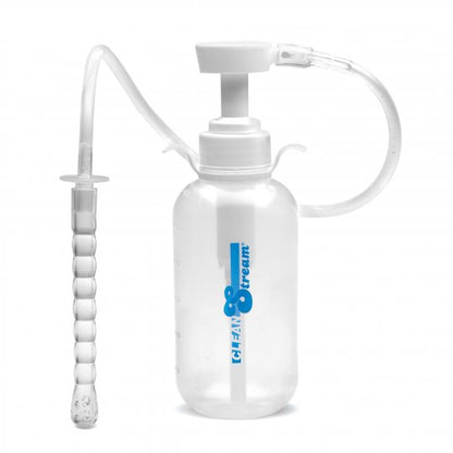 Sissy Pump Action Enema Bottle with Nozzle