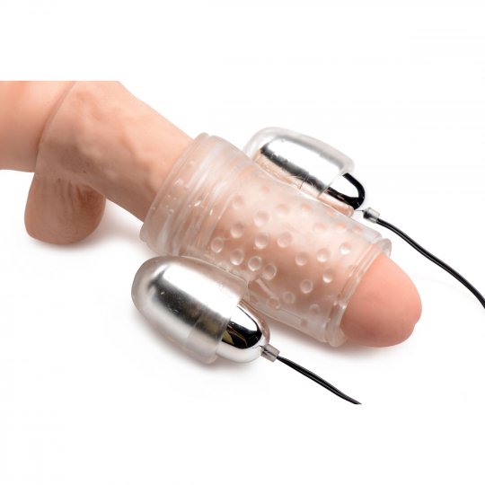 Sissy Dual Vibrating Penis Sheath