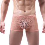 Load image into Gallery viewer, Feminizing Floral Lace Boxer Shorts

