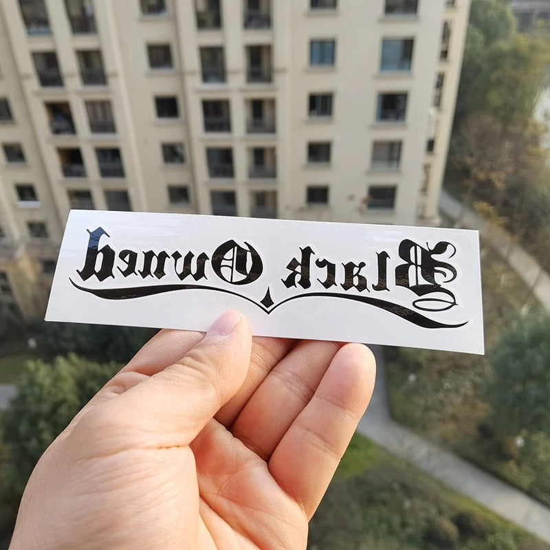 "Black Owned" Temporary Tattoo - Sissy Lux