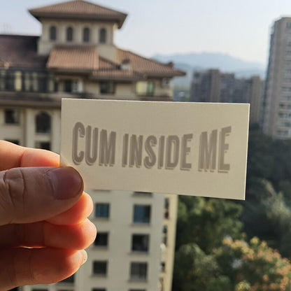 "Cum Inside Me" Temporary Tattoo - Sissy Lux