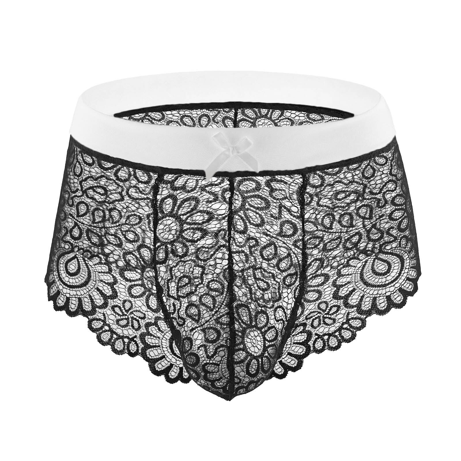 Cute Feminizing Lace Boxers