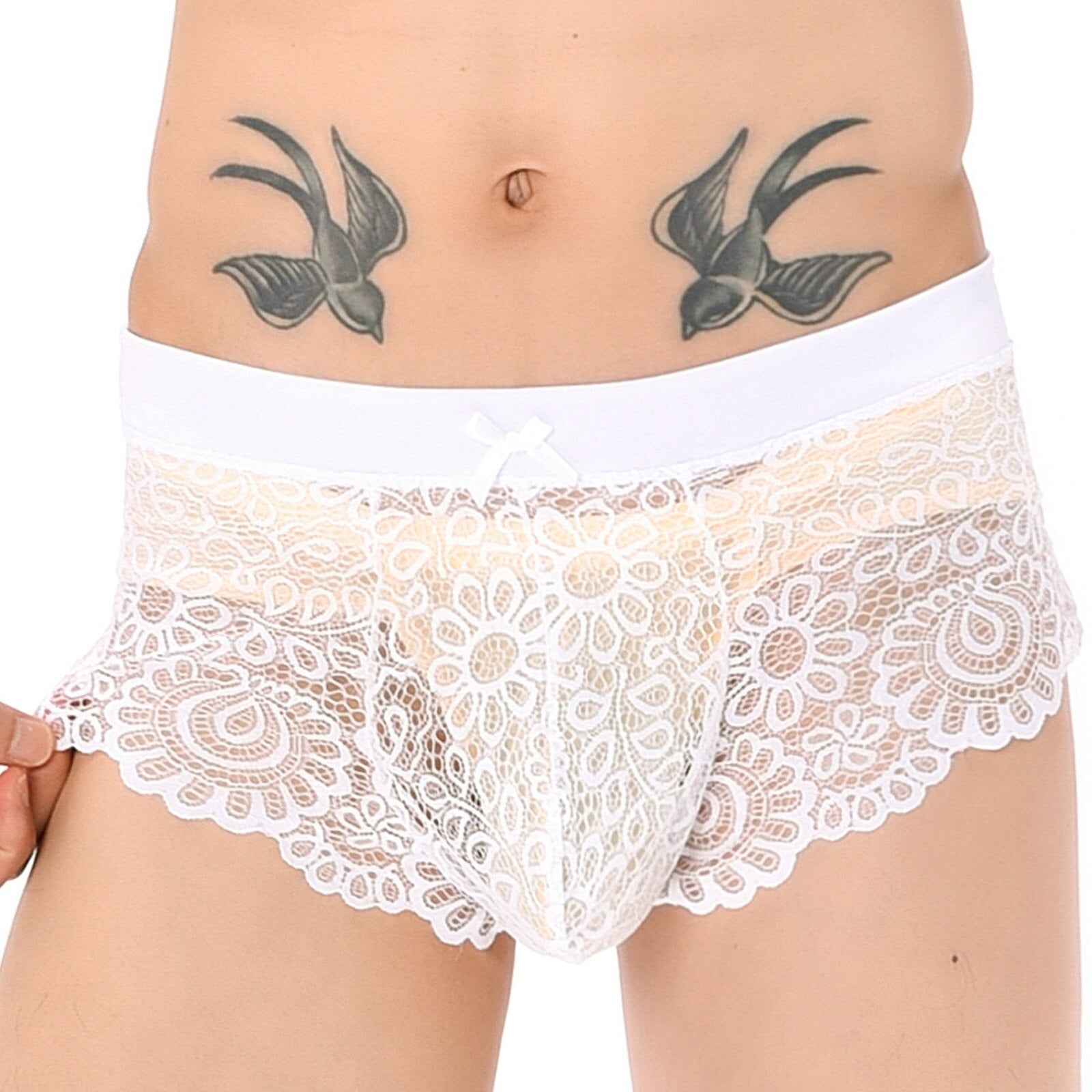 Cute Feminizing Lace Boxers
