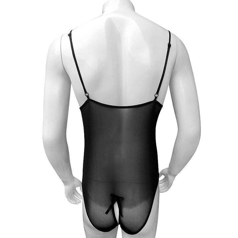 Sissy Leo Crotchless Bodysuit - Sissy Lux