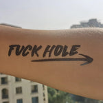 Load image into Gallery viewer, &quot;Fuck Hole&quot; Temporary Tattoo - Sissy Lux
