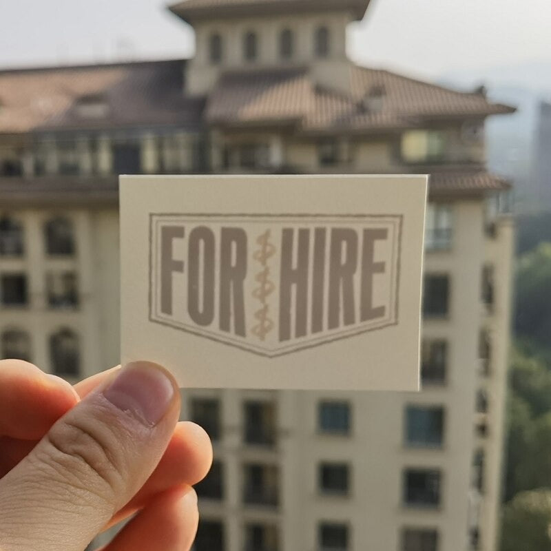 "For Hire" Temporary Tattoo - Sissy Lux