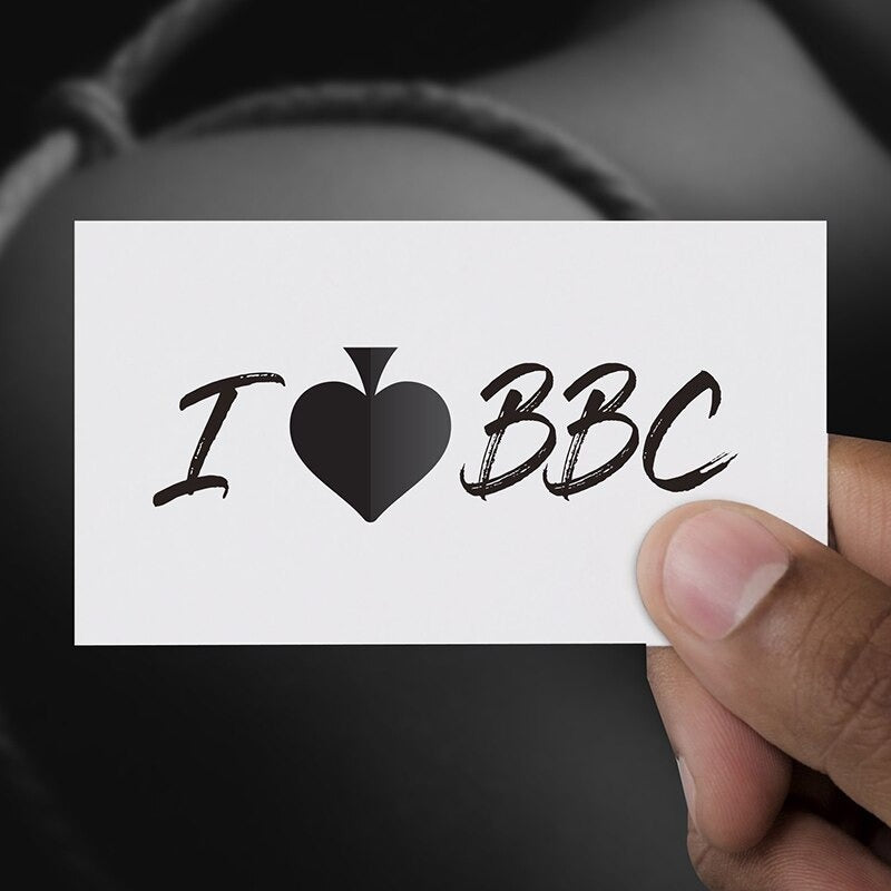 "I Love BBC" Temporary Tattoo - Sissy Lux