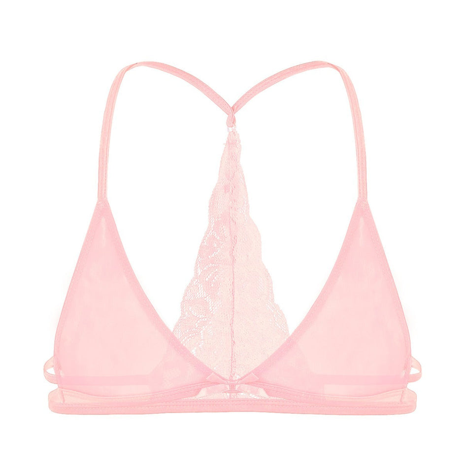 Lace Mesh See Through Sissy Bra