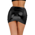 Slutty Leather Mini Skirt - Sissy Lux