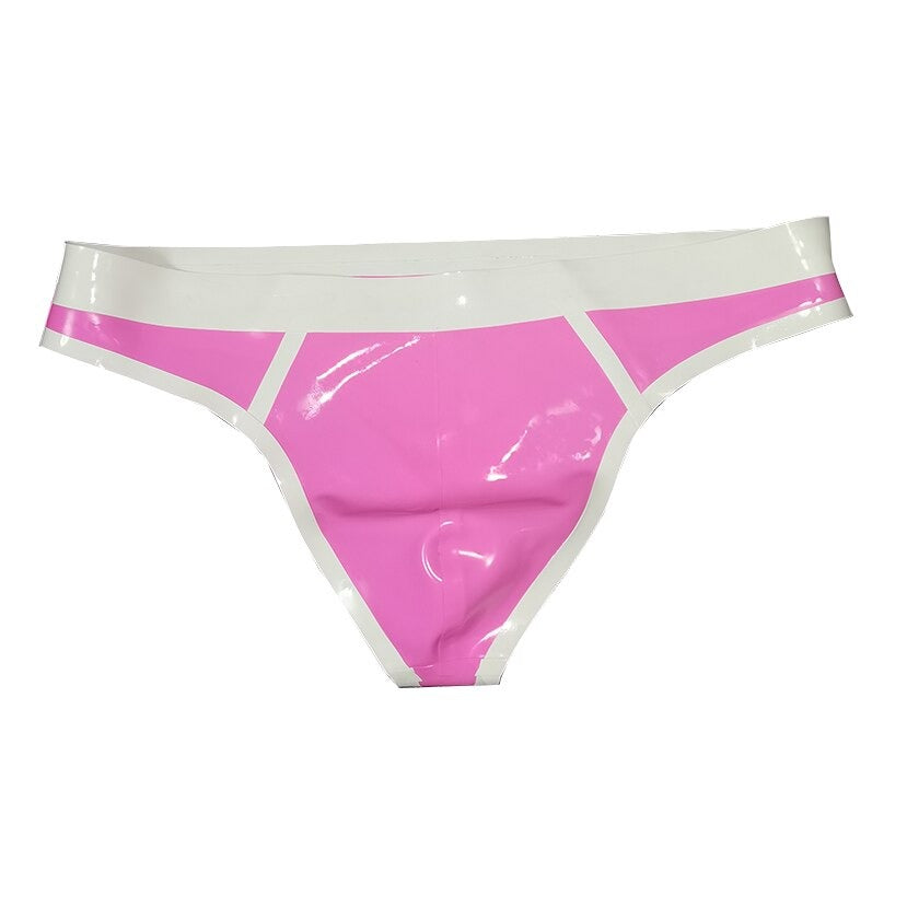Sissy Pink Latex Thong - Sissy Lux