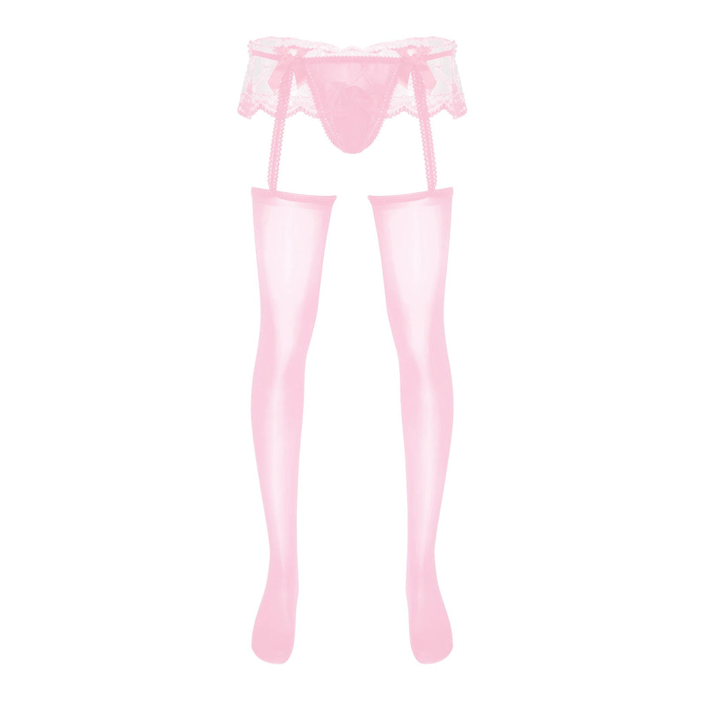 Sissy Gary Striped Stockings & Gloves Set main image 1
