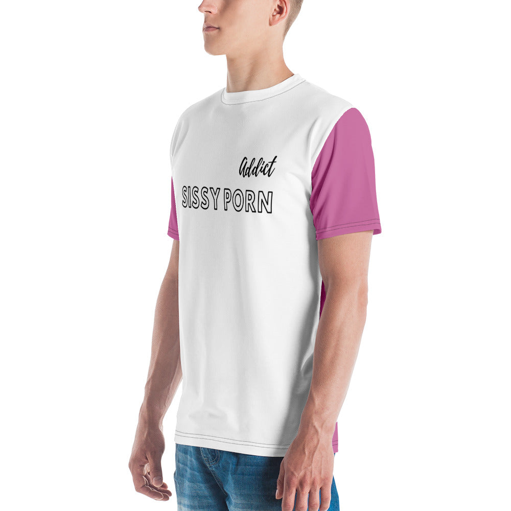 Sissy Porn Addict Men's T-shirt - Sissy Lux