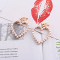 Pearly Heart Clip On Earrings - Sissy Lux
