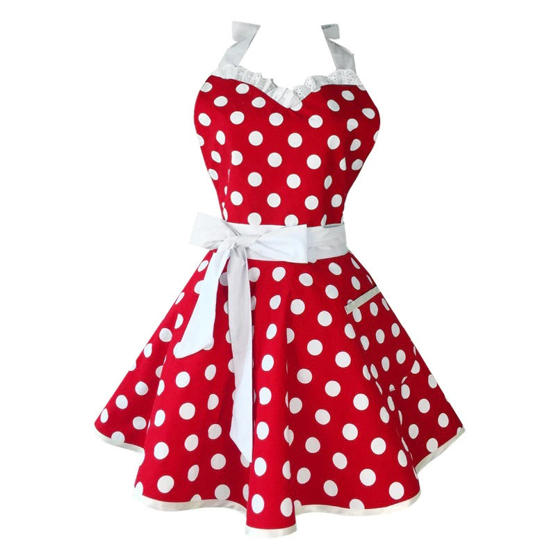 Polka Dot Sissy Maid Apron - Sissy Lux