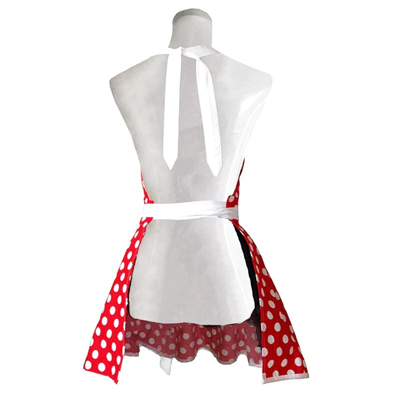 Polka Dot Sissy Maid Apron - Sissy Lux
