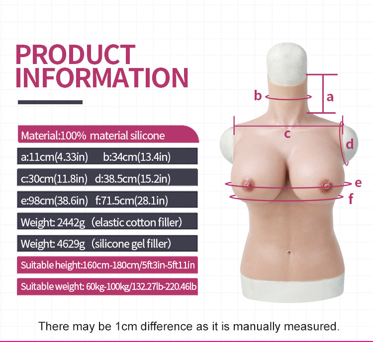 Long G Cup Breast Forms