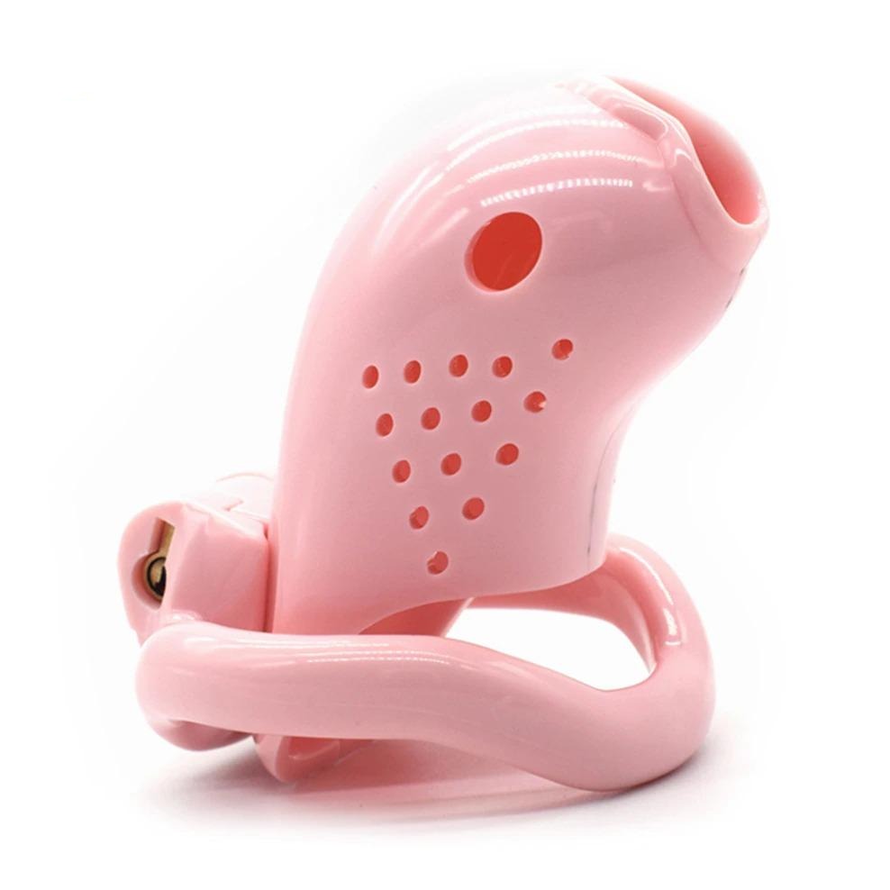 Porous Sissy Cock Cage With 5 Size Rings - Sissy Lux