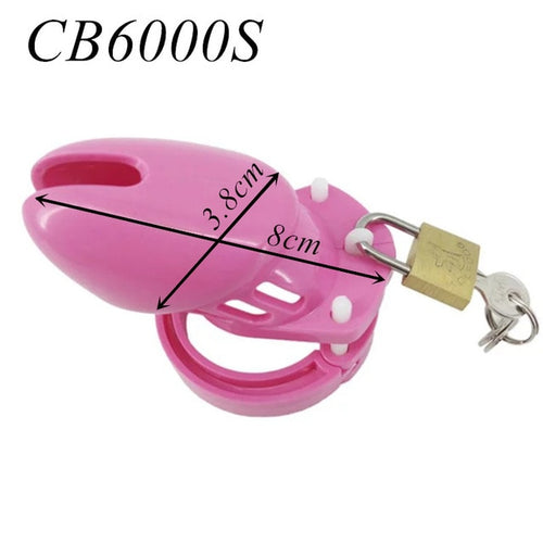 Bimbo Sissy Pink Chastity Cage - Sissy Lux