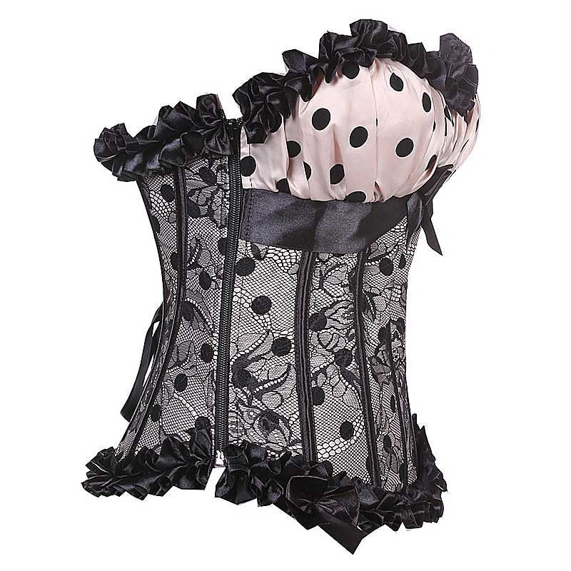 Sissy Corset - Dots & Ruffles - Sissy Lux